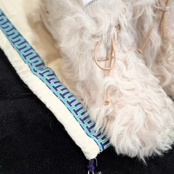 TORY BURCH Fur Mongolian Shearling Evan Botties